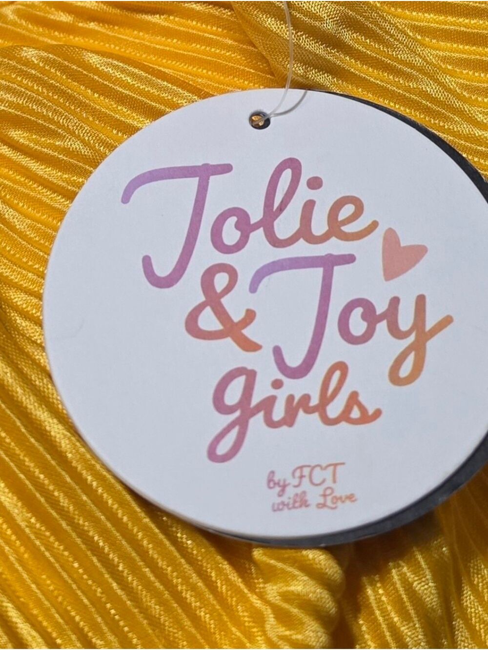 Jolie & Joy Girl's Yellow Outfit Size Medium Polyester NWT - Picture 4 of 8